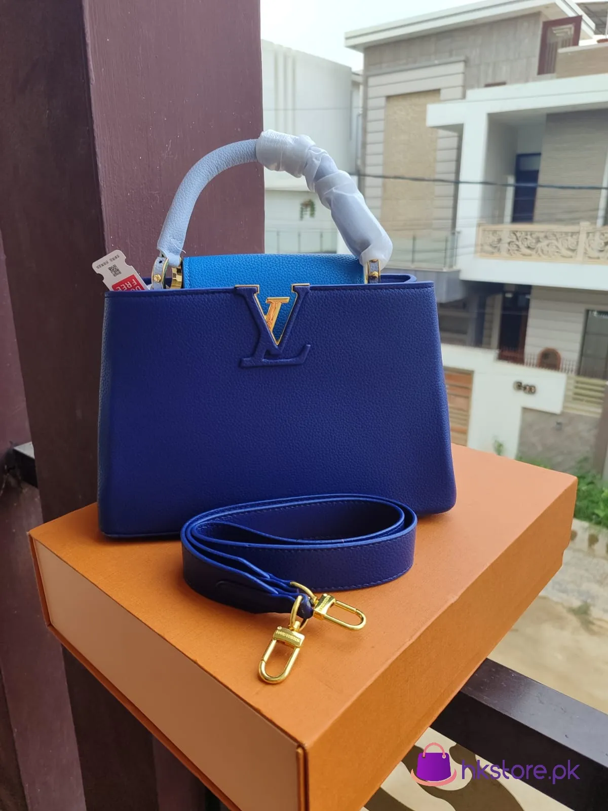 Best Price LV blue handbag 