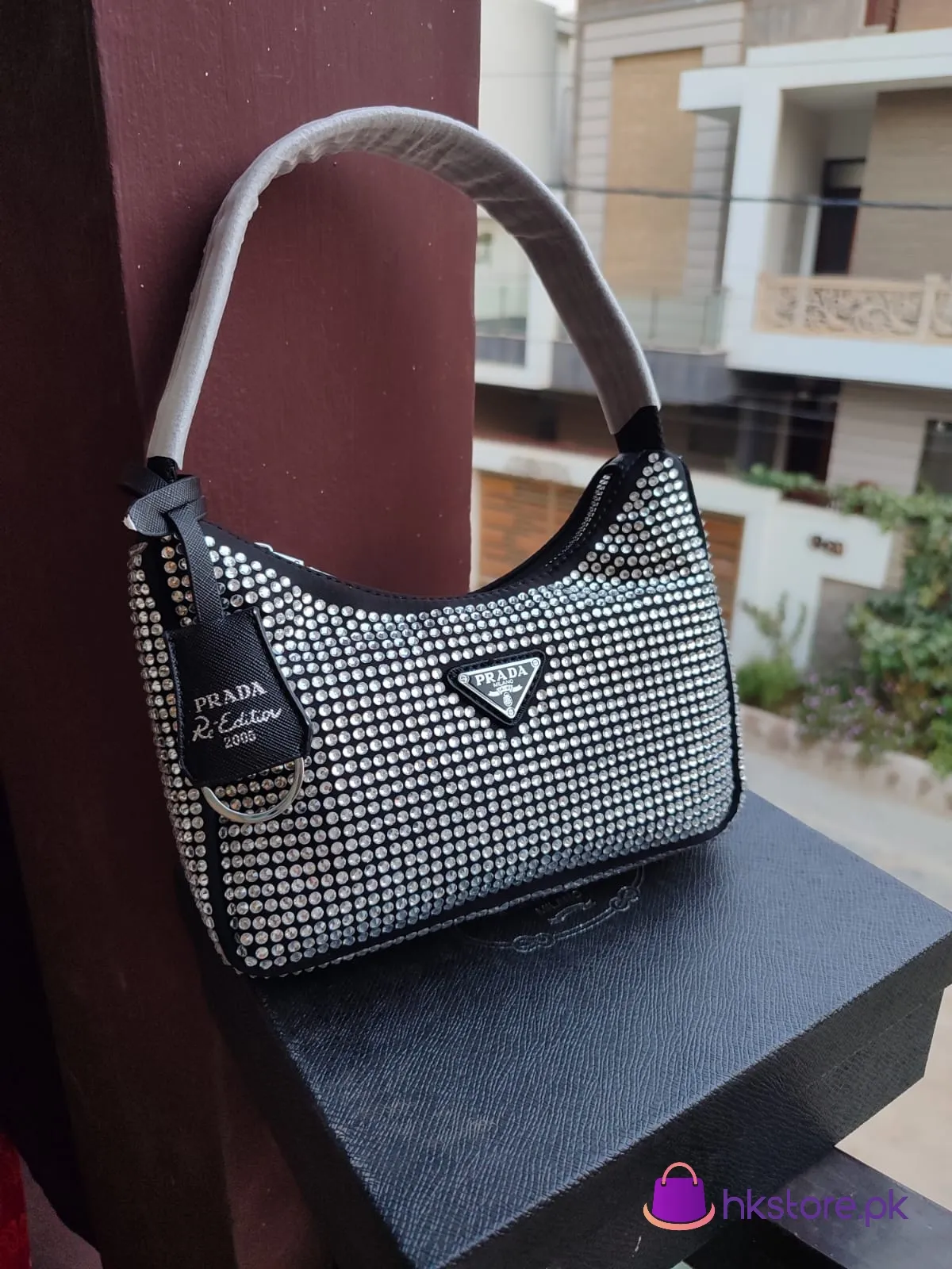 Best Price Prada Cleo Shoulder Bag Rhinestone 